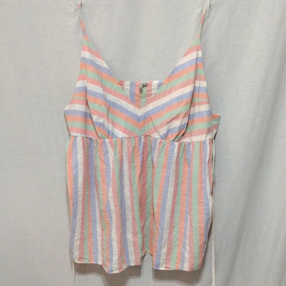 ASOS DESIGN Curve Plus Size Striped Tank Top Women’s US 22 Summer Casual Knit